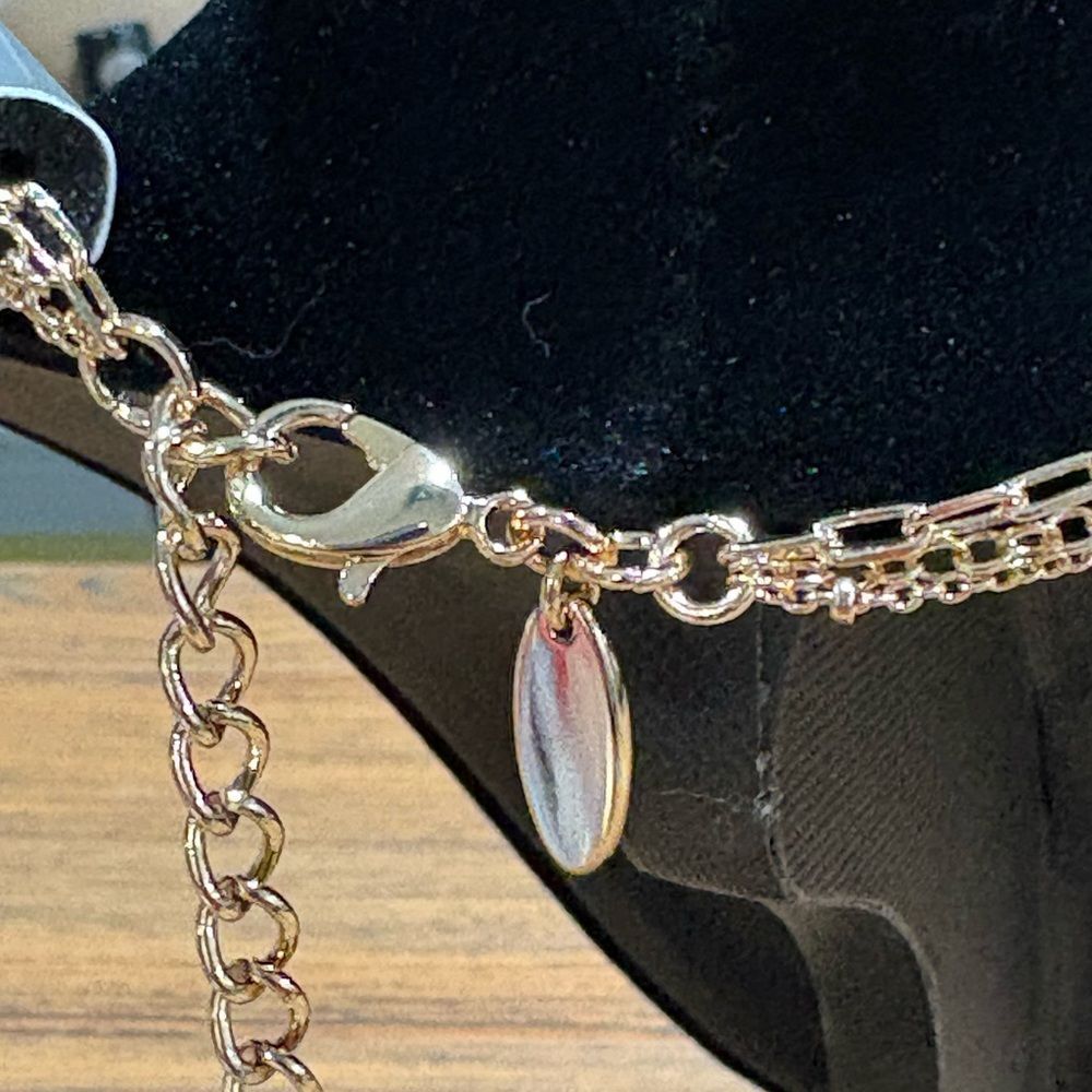 Style & Co. Gold Multi-Layer Gold Tone Necklace with Beads - Picture 4 of 11